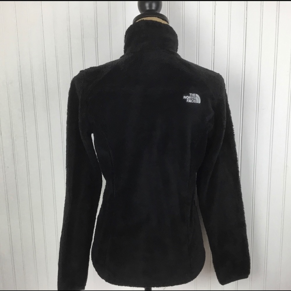 The North Face Fuzzy Full zip jacket all black & white - Picture 4 of 14
